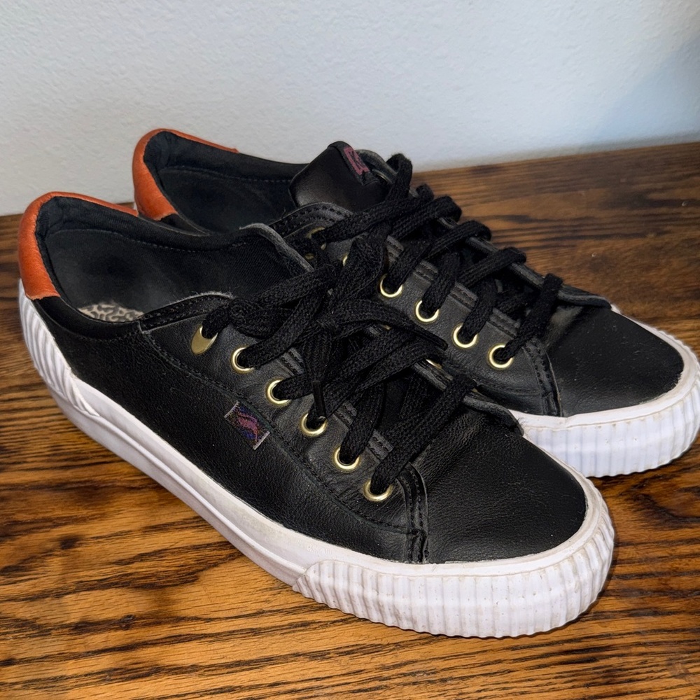 Keds Triple Decker Matte Shine Leather Sneakers